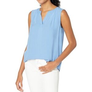 Amazon‎ Essentials Women's Sleeveless Woven Shirt Tank Top Blue Size Small